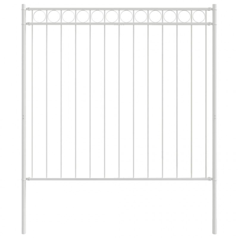 Element ogrodzenia Assen Biały 170 x 170 cm Stal