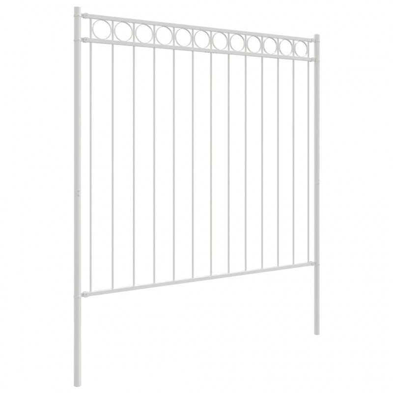 Element ogrodzenia Assen Biały 170 x 170 cm Stal