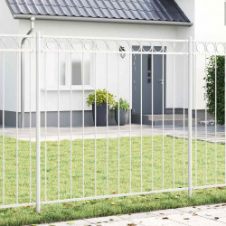 Element ogrodzenia Assen Biały 170 x 200 cm Stal