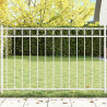 Element ogrodzenia Assen Biały 170 x 100 cm Stal