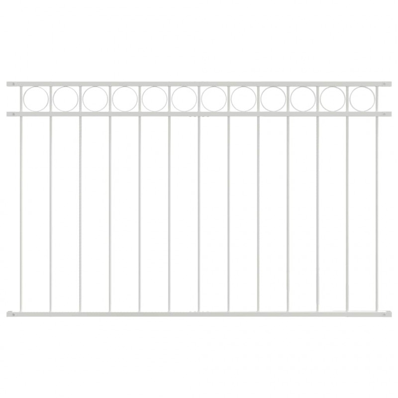Element ogrodzenia Assen Biały 170 x 100 cm Stal