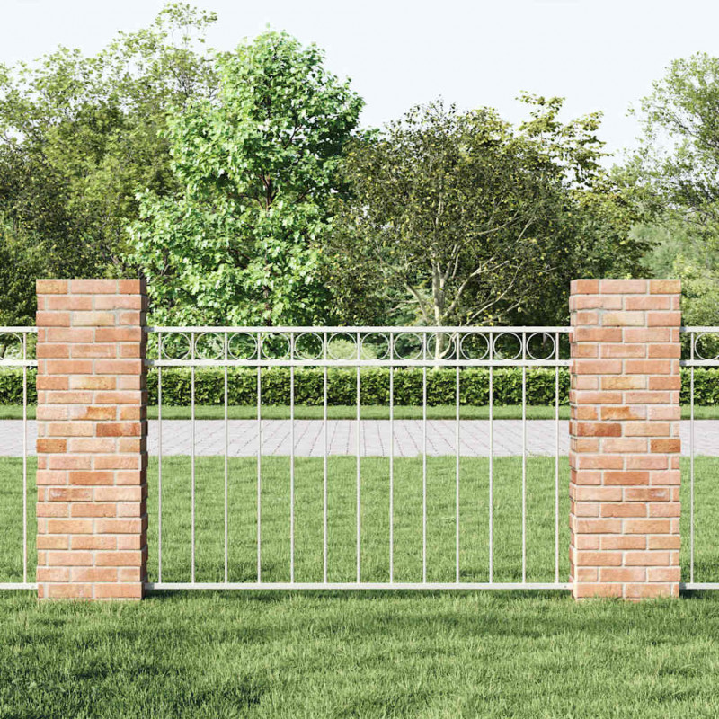 Element ogrodzenia Assen Biały 170 x 100 cm Stal
