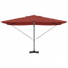 Parasol plażowy Ze LED Lights terakota 351 x 250 x 253 cm