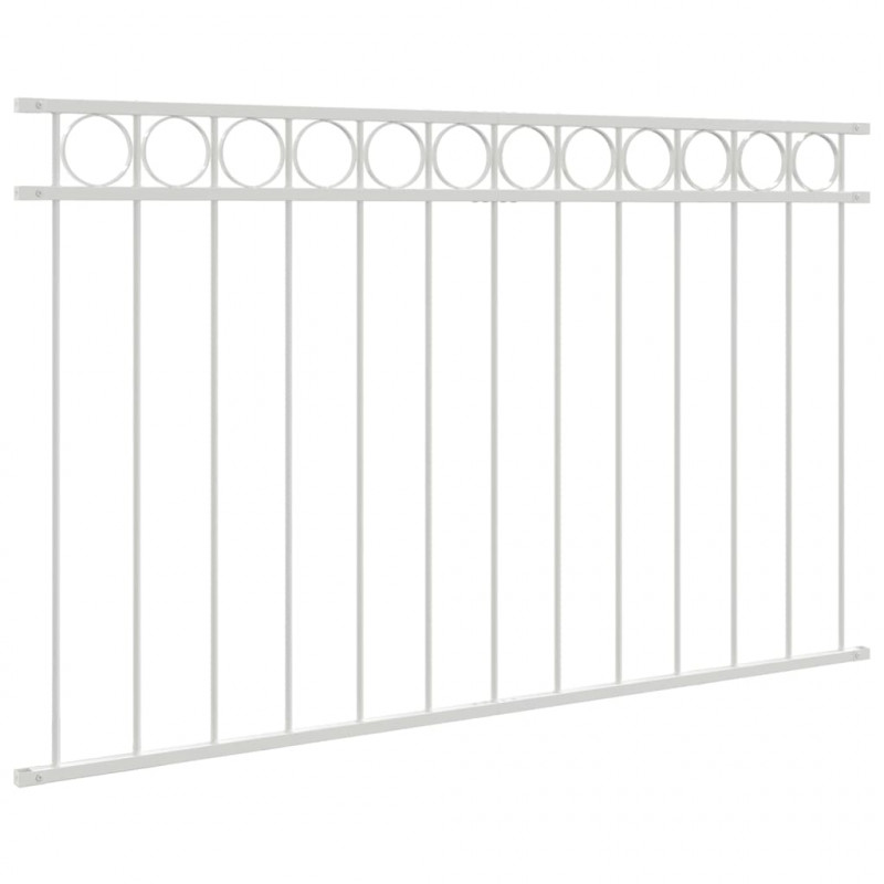 Element ogrodzenia Assen Biały 170 x 100 cm Stal