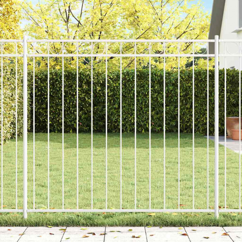 Element ogrodzenia Assen Biały 170 x 120 cm Stal