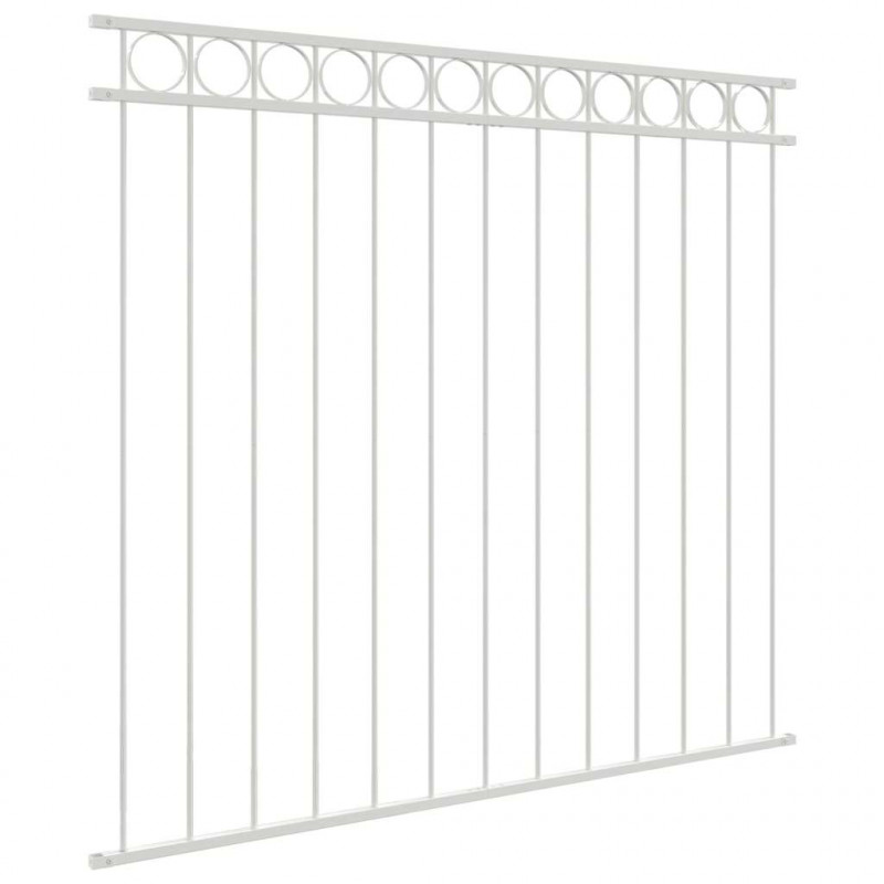 Element ogrodzenia Assen Biały 170 x 120 cm Stal
