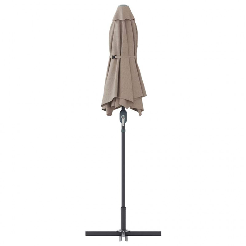 Parasolka ogrodowa Ciemnoszary 370 x 197 x 239 cm