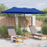 Parasolka ogrodowa Niebieski azur 370 x 197 x 239 cm