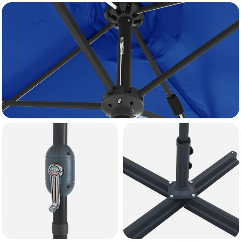 Parasolka ogrodowa Niebieski azur 370 x 197 x 239 cm