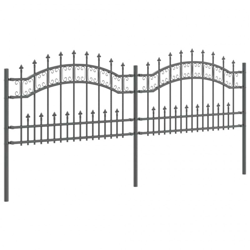 Ogrodzenie Ogrodowe Kampen Szary 240 x 118 cm
