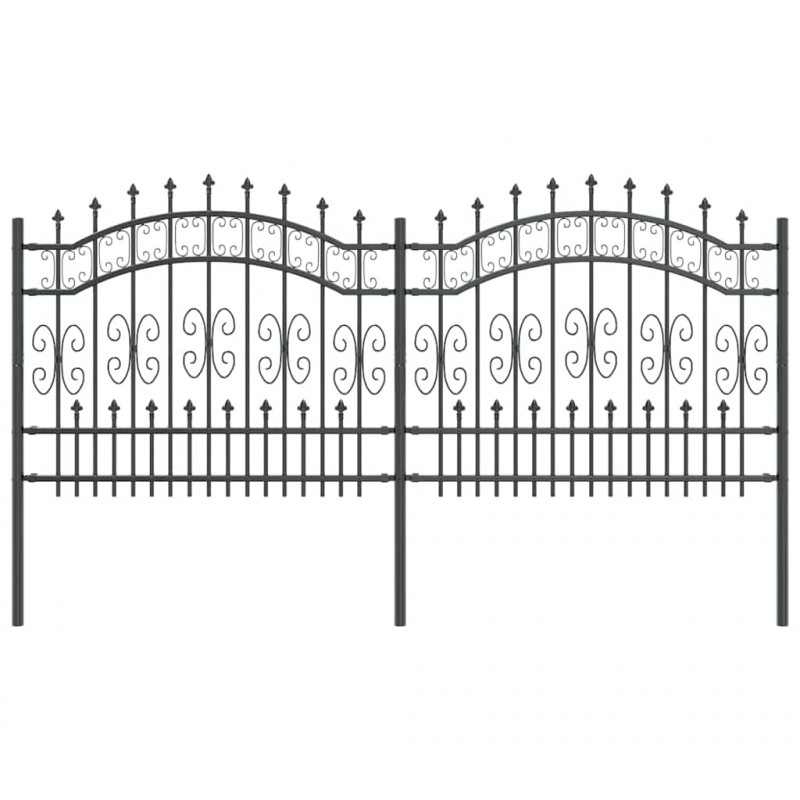 Ogrodzenie Ogrodowe Kampen Szary 240 x 140 cm