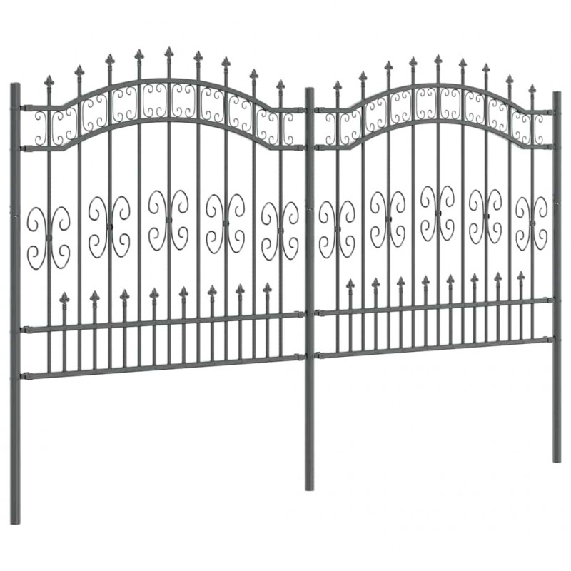 Ogrodzenie Ogrodowe Kampen Szary 240 x 166 cm