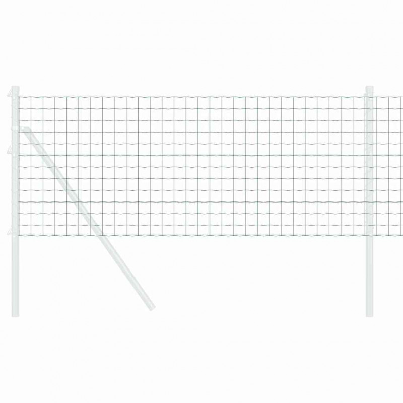 Ogrodzenie Euro Zielony 0,8 x 10 m Żelazo pokryte PVC