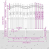 Ogrodzenie Ogrodowe Kampen Szary 240 x 228 cm