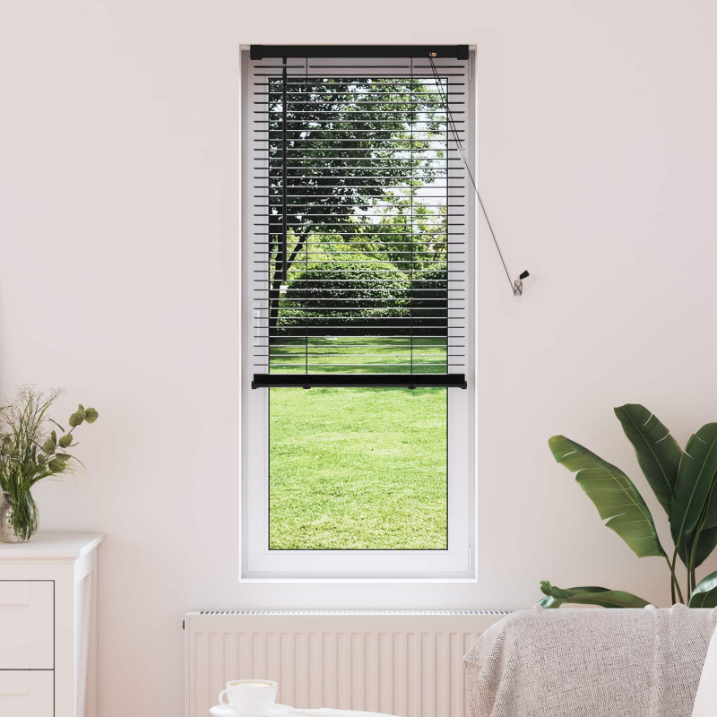 Żaluzja wenecka Z regulacją Czarny 150 x 40 cm PVC
