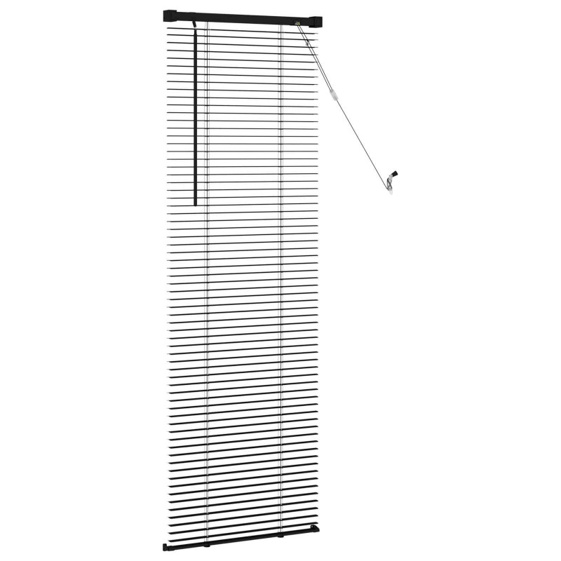 Żaluzja wenecka Z regulacją Czarny 150 x 40 cm PVC