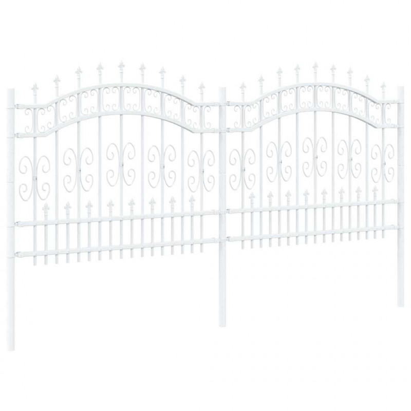 Ogrodzenie Ogrodowe Kampen Biały 240 x 140 cm
