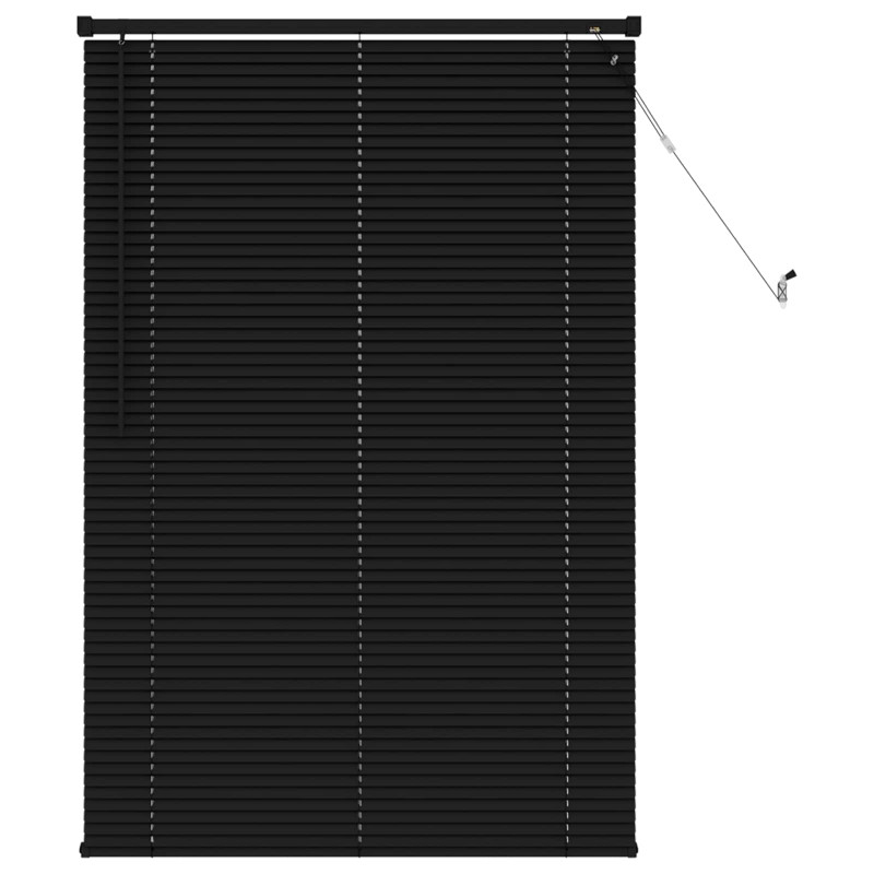 Żaluzja wenecka Z regulacją Czarny 150 x 70 cm PVC