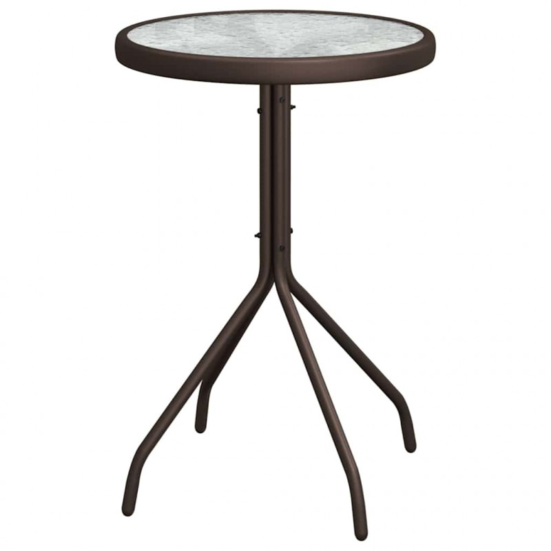 Zestaw Bistro Ogrodowego 3 pcs Brązowy Stal