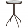 Zestaw Bistro Ogrodowego 3 pcs Brązowy Stal