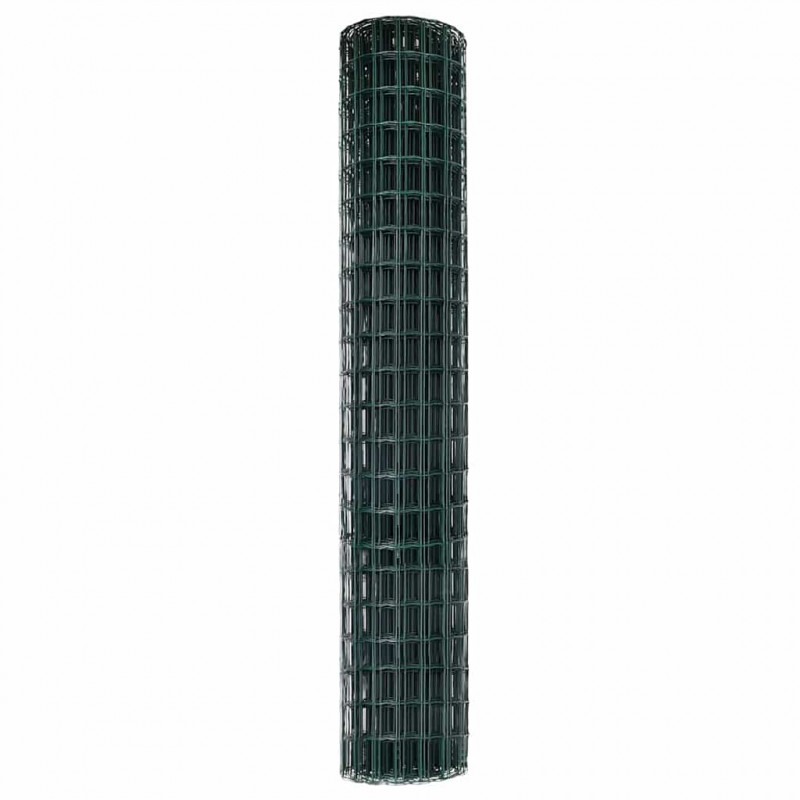 Ogrodzenie Euro Zielony 1,5 x 10 m Żelazo pokryte PVC