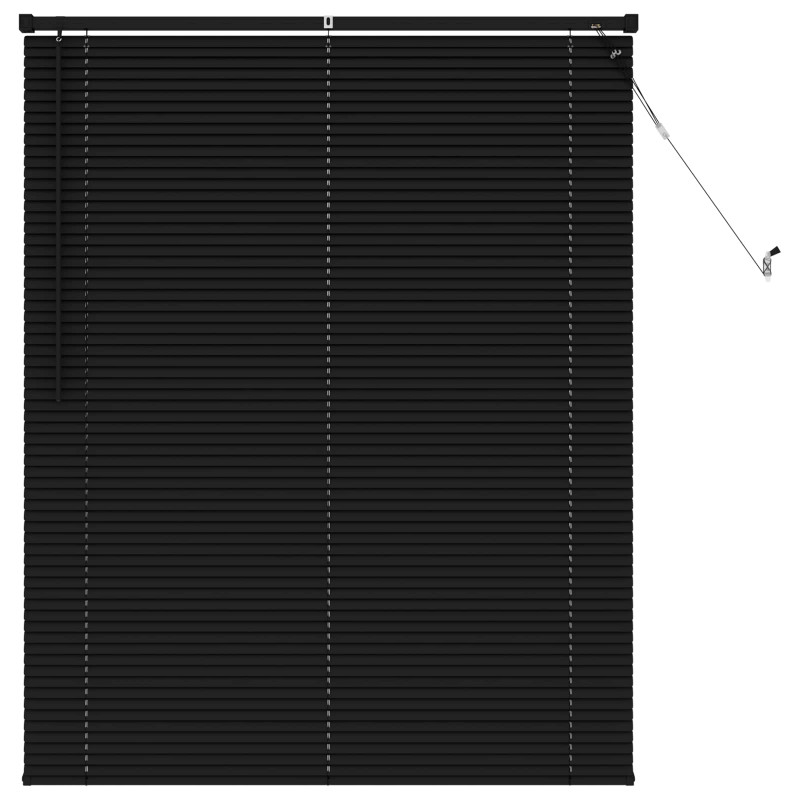 Żaluzja wenecka Z regulacją Czarny 150 x 120 cm PVC
