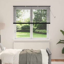 Żaluzja wenecka Z regulacją Czarny 150 x 130 cm PVC