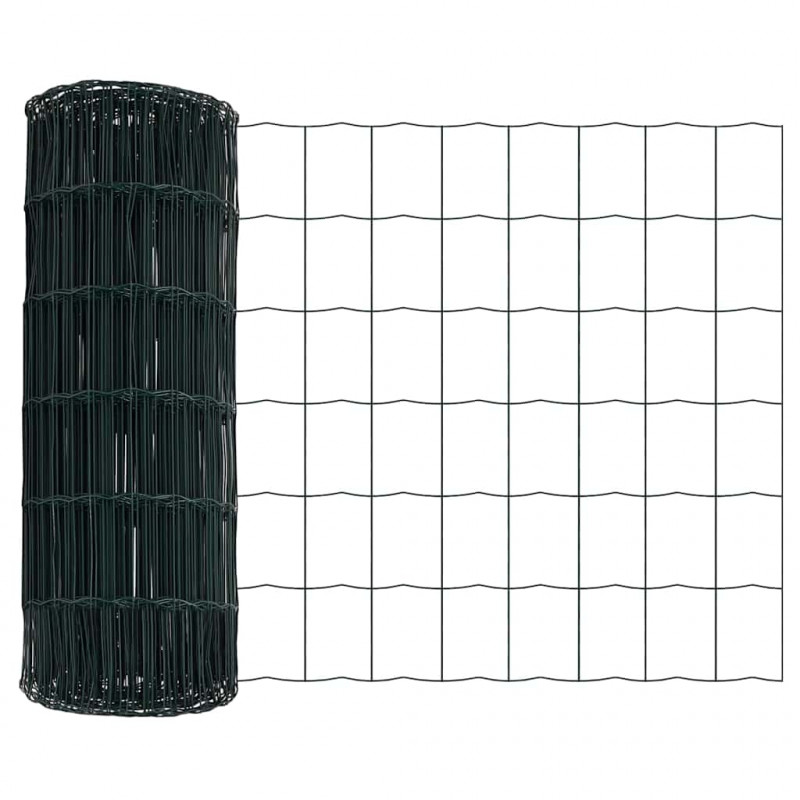 Ogrodzenie Euro Zielony 0,4 x 10 m Żelazo pokryte PVC