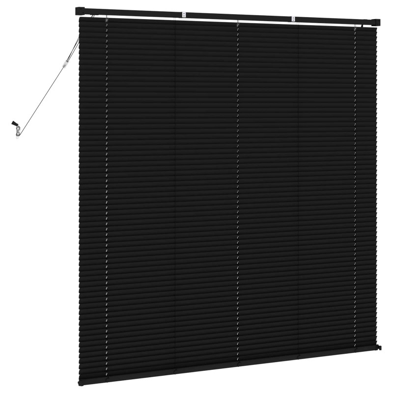 Żaluzja wenecka Z regulacją Czarny 150 x 140 cm PVC