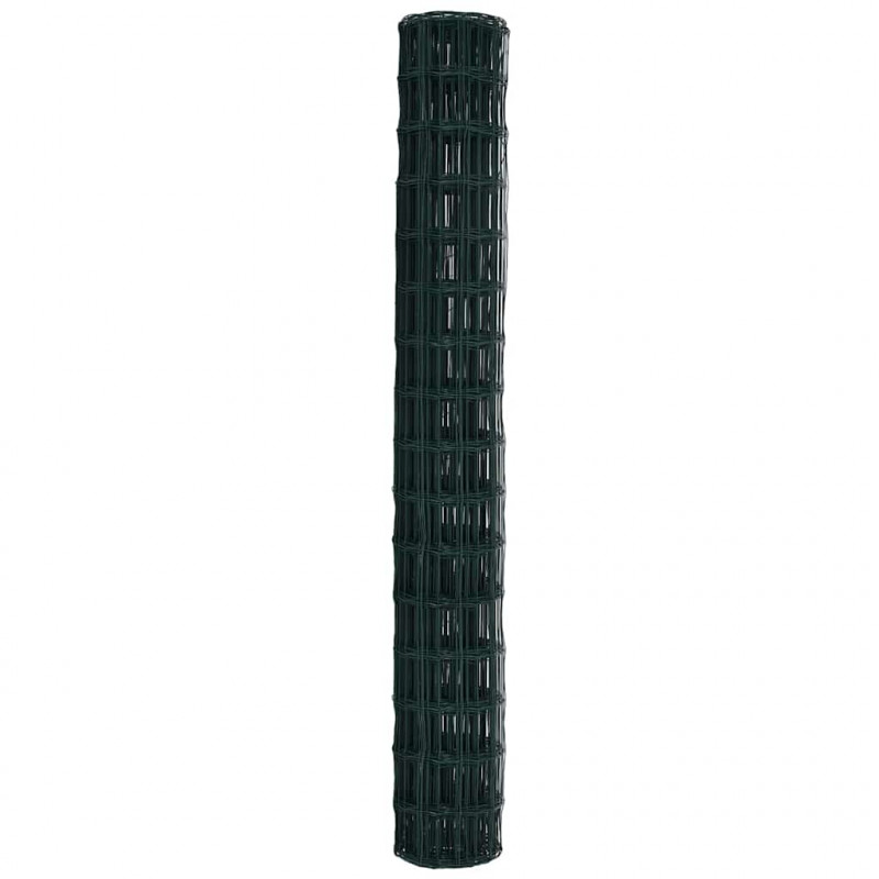 Ogrodzenie Euro Zielony 1,6 x 10 m Żelazo pokryte PVC