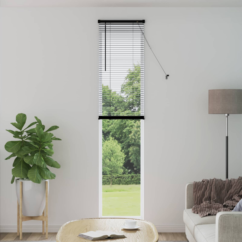 Żaluzja wenecka Z regulacją Czarny 213 x 40 cm PVC