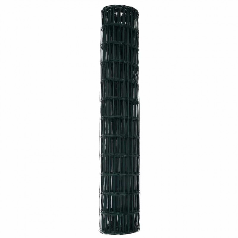 Ogrodzenie Euro Zielony 1,4 x 10 m Żelazo pokryte PVC