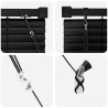 Żaluzja wenecka Z regulacją Czarny 213 x 50 cm PVC