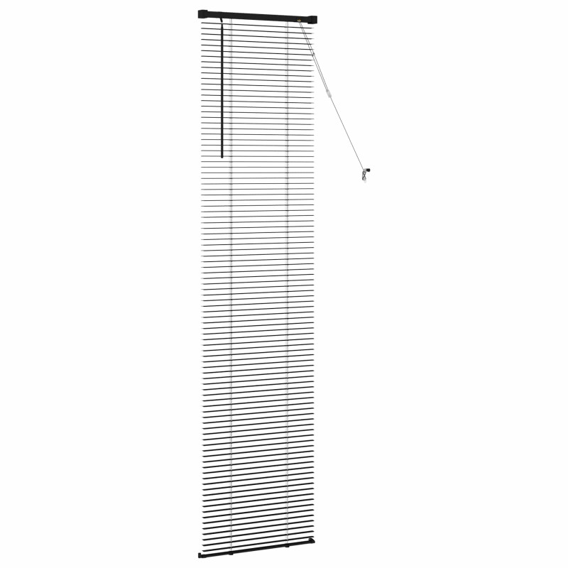 Żaluzja wenecka Z regulacją Czarny 213 x 60 cm PVC