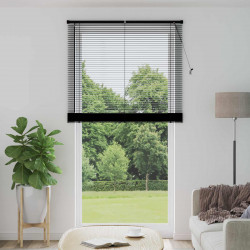 Żaluzja wenecka Z regulacją Czarny 213 x 120 cm PVC