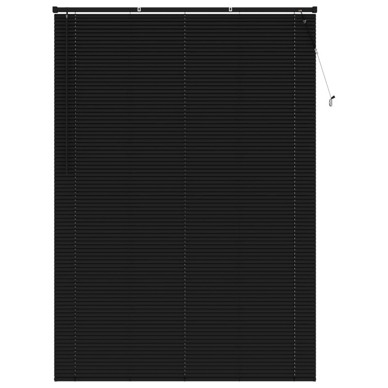 Żaluzja wenecka Z regulacją Czarny 213 x 140 cm PVC