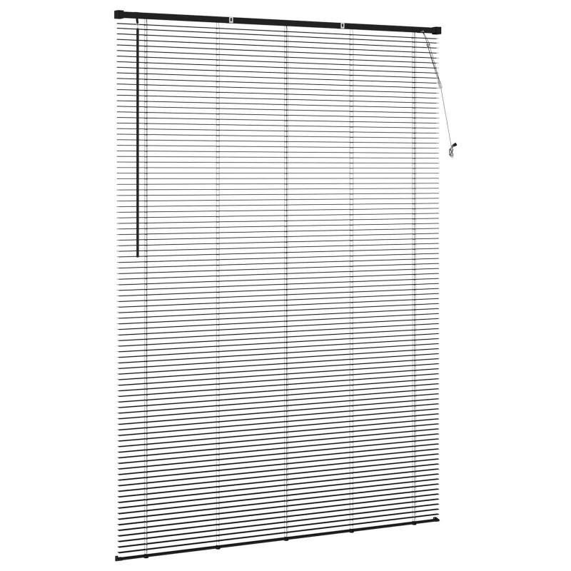 Żaluzja wenecka Z regulacją Czarny 213 x 150 cm PVC