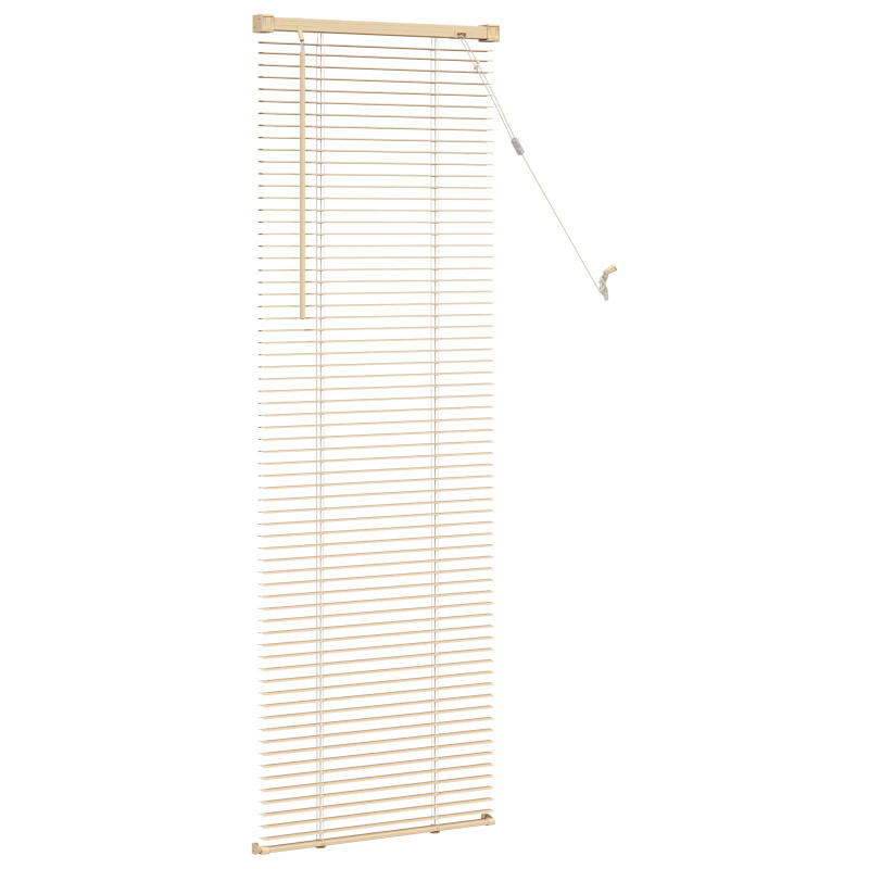 Żaluzja wenecka Jasnobrązowy ze wzorem 150 x 50 cm PVC