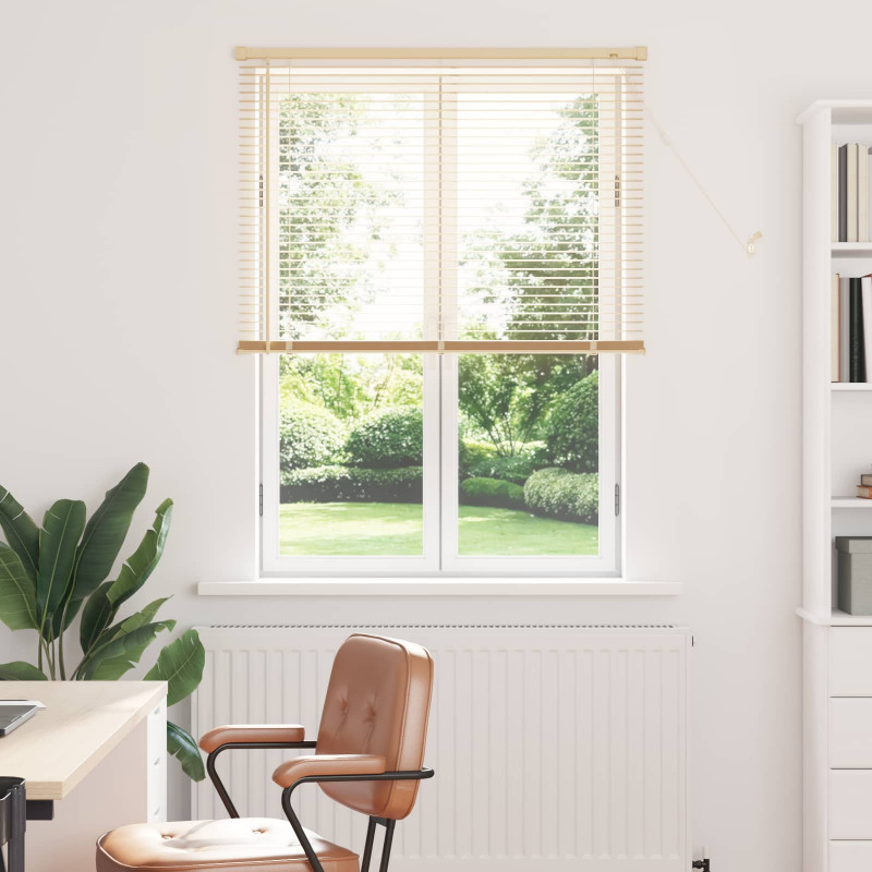 Żaluzja wenecka Jasnobrązowy ze wzorem 150 x 80 cm PVC
