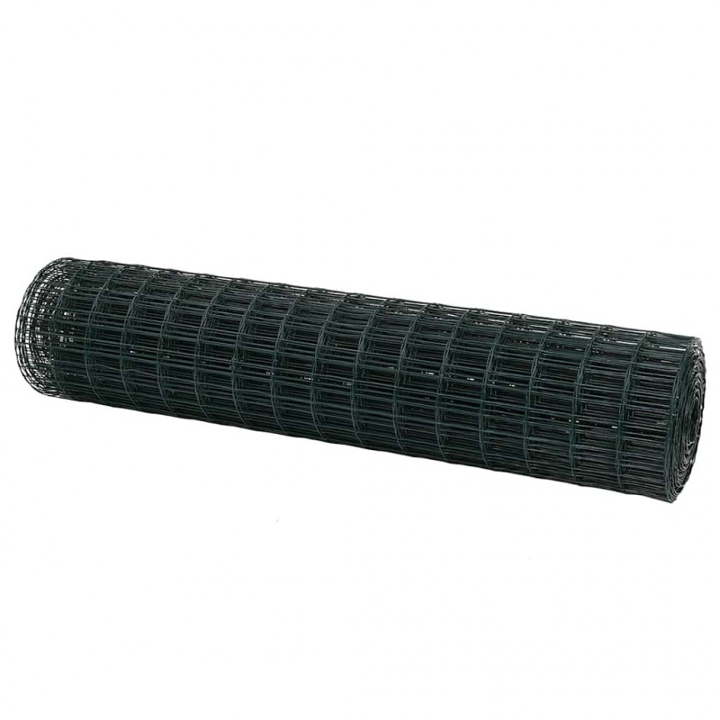 Ogrodzenie Euro Zielony 1,4 x 10 m Żelazo pokryte PVC
