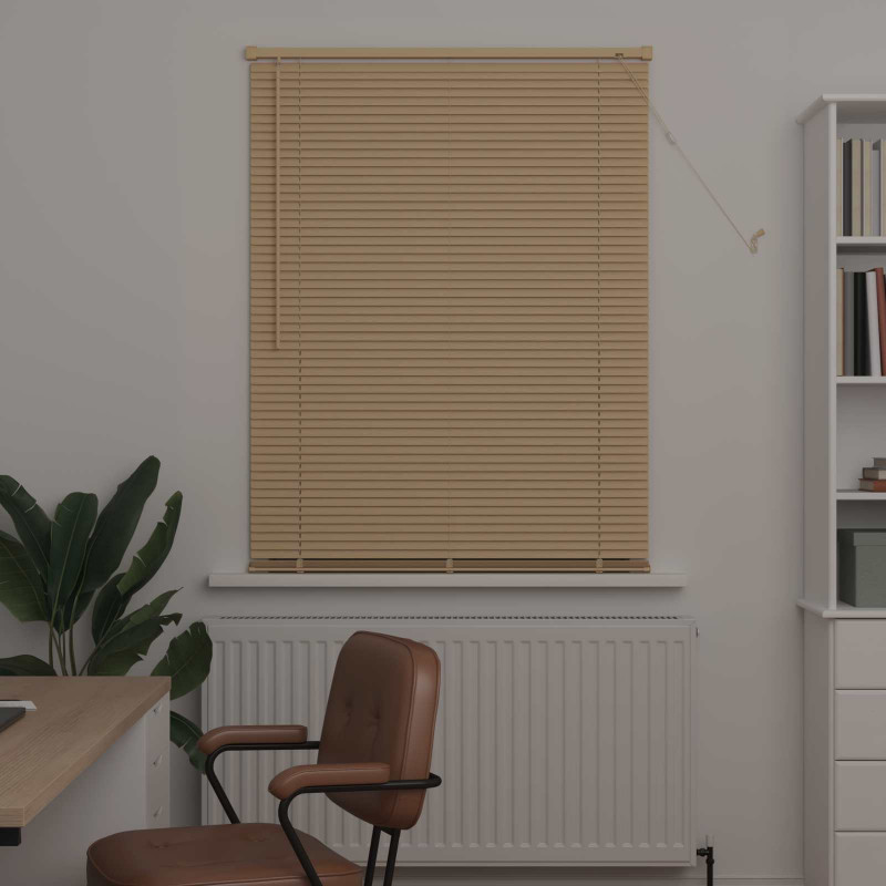 Żaluzja wenecka Jasnobrązowy ze wzorem 150 x 100 cm PVC