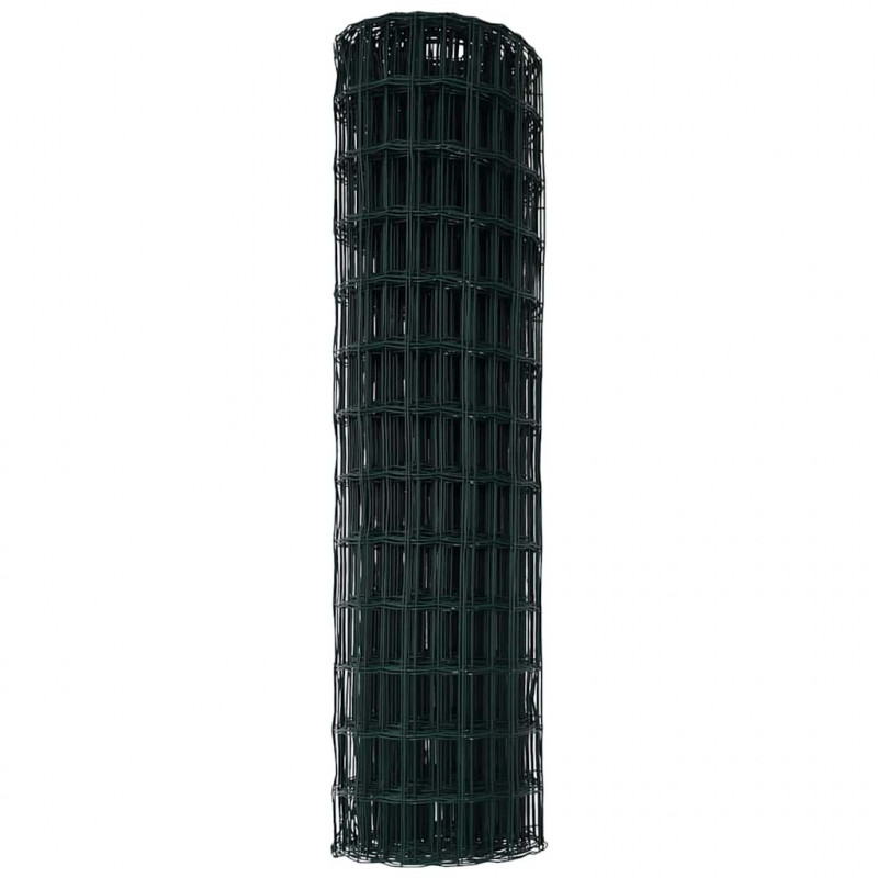 Ogrodzenie Euro Zielony 1,4 x 10 m Żelazo pokryte PVC
