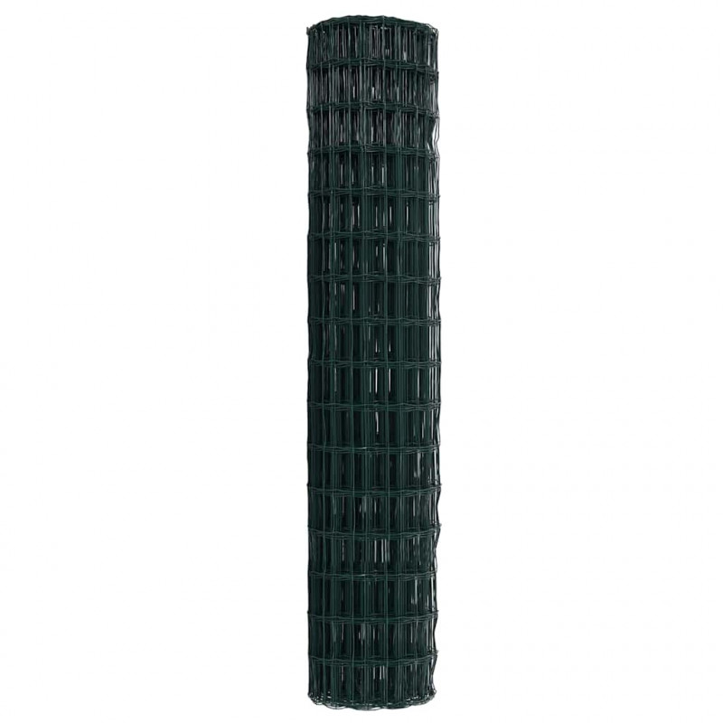 Ogrodzenie Euro Zielony 1,6 x 10 m Żelazo pokryte PVC