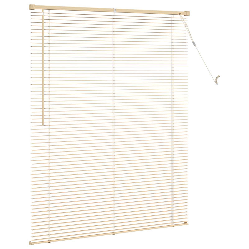 Żaluzja wenecka Jasnobrązowy ze wzorem 150 x 110 cm PVC