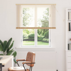 Żaluzja wenecka Jasnobrązowy ze wzorem 150 x 120 cm PVC
