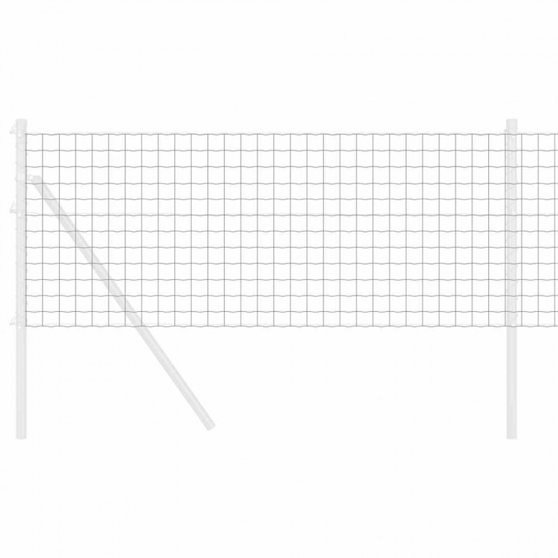 Ogrodzenie Euro Szary 0,4 x 10 m Żelazo pokryte PVC