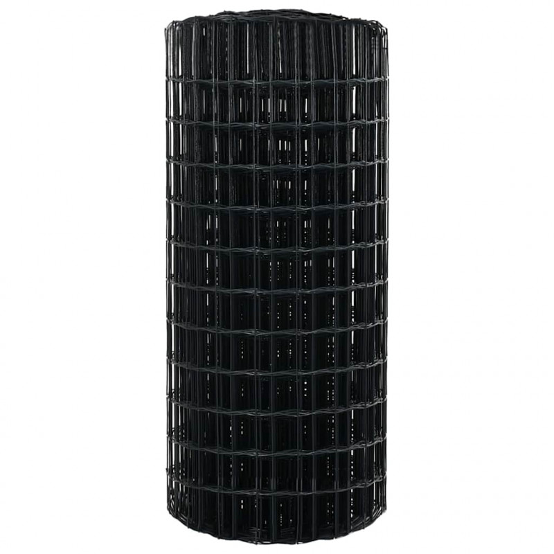 Ogrodzenie Euro Szary 0,4 x 10 m Żelazo pokryte PVC