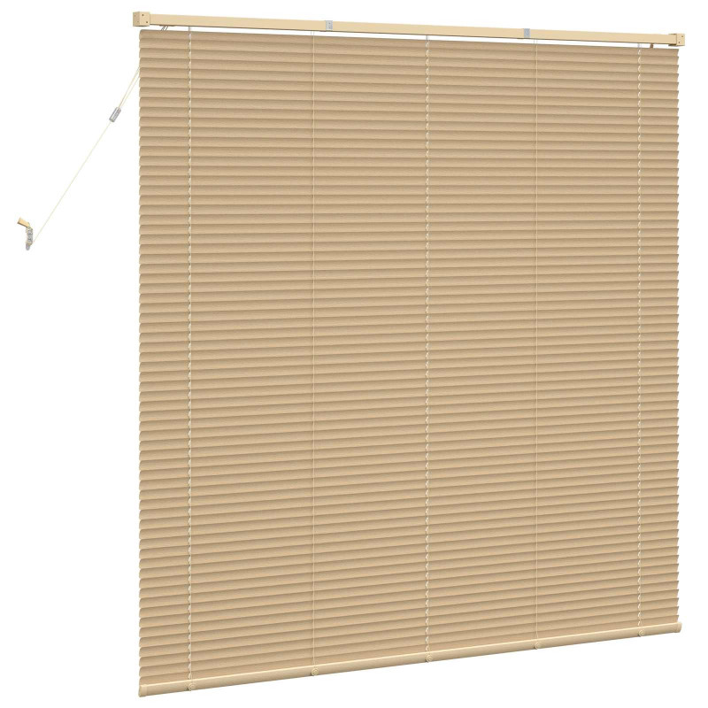 Żaluzja wenecka Jasnobrązowy ze wzorem 150 x 130 cm PVC