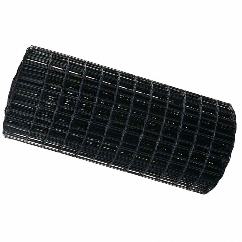 Ogrodzenie Euro Szary 0,8 x 10 m Żelazo pokryte PVC