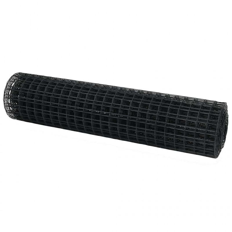 Ogrodzenie Euro Szary 1,4 x 10 m Żelazo pokryte PVC